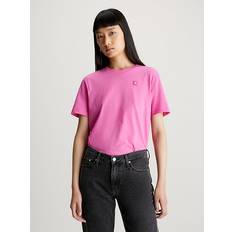 Calvin Klein Pink Tops Calvin Klein Cotton Badge T-shirt Pink