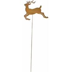 Prancing Stag Garden Stake Metal