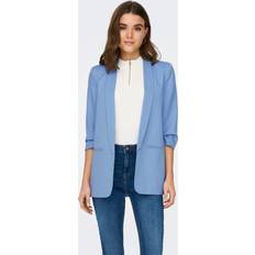 Femme - Long Blazers Only Blazer Col À Revers Long - Bleu