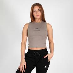 Gorilla Wear Mouwloze shirts Gorilla Wear Livonia Crop Top - Beige