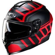 HJC C70N Holt, Integraalhelm, Mat zwart Rood