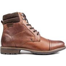 Red Tape Mens Thomas Crick Hardy Boots Brown Leather