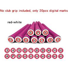 Red Golf Accessories Geni-Store 20 Pieces Set Club Marker Club Club Identification