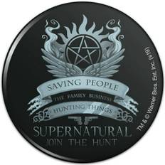 Natural Brooches Graphics and More Supernatural Saving People Hunting Things Pinback Button Pin