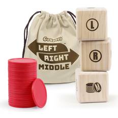 GoSports Left Right Middle Giant Dice Game 3.5 in