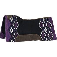 Black Pads Tough-1 Tough1 Pachanga Contour Wool Saddle Pad Purple/Bla Purple/Black