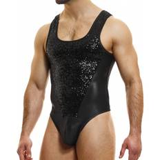 Shapewear & Under Garments Modus Vivendi Modus Vivendi Sequins Thong Bodysuit Black