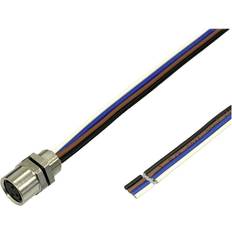 Elartikler BKL Electronic 2701010 Sensor/aktuator indbygningsbøsning M8 0.2 m Pol-tal RJ 4 1 stk