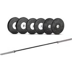 Muscle Squad Competition Metal Core Bumper Olympic Weight Plates 70kg Set Bar Olympic Standard 70kg Set Bar