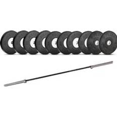 Muscle Squad Competition Metal Core Bumper Olympic Weight Plates 150kg Set Bar Olympic Standard 150kg Set Bar