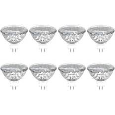 MR16 GU5.3 Halogen Light Bulbs 20W Dimmable MR16 12V Halogen GU5.3 Bi Pin Base Bulbs, 12V GU5.3 Spotlight MR16 Halogen Bulbs 30 Degree Beam Angle Warm