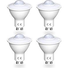 Vista 5W GU10 Led Bulbs with Motion Sensor, Warm Light 3000K Equivalent to 50W Incandescent Bulb, Auto On/Off PIR Infrared Detection Lamp, for Porch, Garage