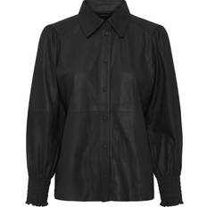 BTF Bluse Skind 3/4 Sleeve Sort-36