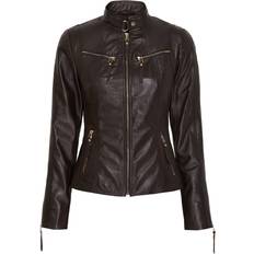 Brun - Læderjakker Btfcph BTF Biker Jakke Dark Coffee w Light Gold acc-38