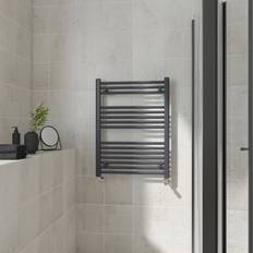 Heated Towel Rails WarmeHaus Straight, 800x600mm Heated Anthracite, Grey