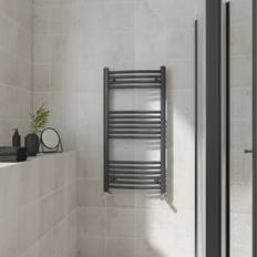 Heated Towel Rails WarmeHaus Curved, 1000x500mm Heated Anthracite, Grey