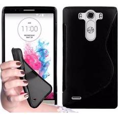 Handyzubehör Cadorabo TPU S-Line Cover LG G3 Smartphone Hülle, Schwarz