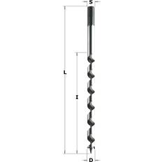Elverktygstillbehör Cmt Borr för trä 535.180.51; 18 mm