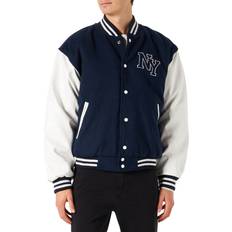 NY Baseball Textile Jacket - Navy/White