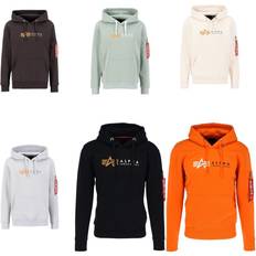 Alpha Industries Herren Hoodie braun