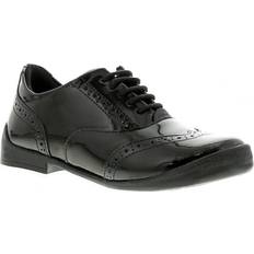 Kickers Instappers Kickers bridie brogue leather girls kids school shoes black Kids Black