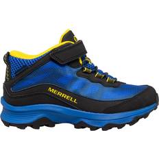 Merrell Moab Speed A/C Kids' Mid Waterproof Boots Black/Royal/Yellow