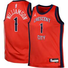 Jordan Youth New Orleans Pelicans Zion Williamson #1 Red Swingman Jersey, Boys'