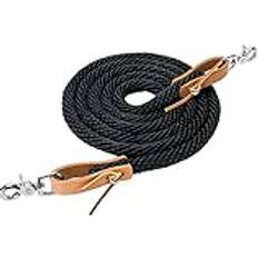 Cheap Reins Weaver Weaver Leather Poly Roper Zügel, schwarz, 0,95 x 2,4