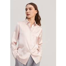 Women Shirts LilySilk Basic Concealed Placket Shirts