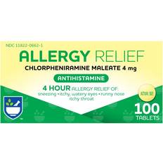 Medicines Rite Aid Allergy Medicine, Chlorpheniramine Maleate 4mg