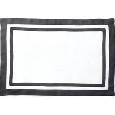 Linen Place Mats Matouk Casual Couture Rectangle Set 4 Place Mat Gray