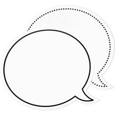 Juvale Pack Dry Erase Speech Bubble Cutouts