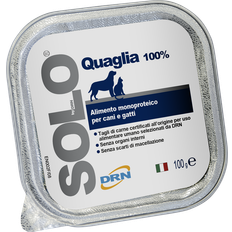 Animali domestici DRN Solo Quail Monoprotein Allergy Wet Food 0.1kg