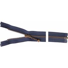 YKK Delbar Dragkedja Blixtlås Antik Mässing 60cm