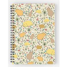 Office Supplies Famgem Spiral Notebook Capybaras Gold A5 120