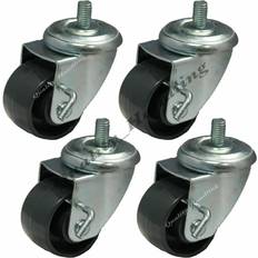 DIY Accessories Parnells 60mm Heavy duty castors M10 thread bolt hole swivel 200kg set of 4