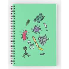 Office Supplies Famgem Spiral Notebook Cute Microbiology 2 A5 120