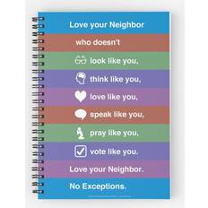Office Supplies Famgem Spiral Notebook Love Your Neighbor A5 120