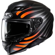 HJC F71 Zen Helm, schwarz-orange-silber, Größe