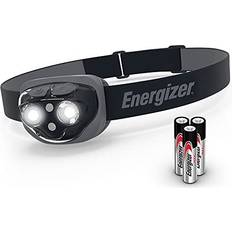 Energizer LED Head Torch, Powerful Bright Headlamp, Water Resistant Headlight for Running, Camping, Fishing Batteries Included