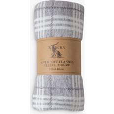 À carreaux Couvertures Gallery Direct Checkmate Throw - Silver Couverture