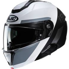 HJC i91 Bina Helmet - Black/White/Silver