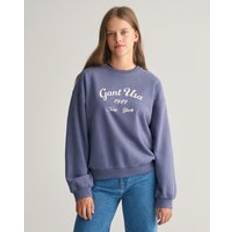 Gant Sweatshirts Barnkläder Gant Oversized Logo Sweatshirt - Tvättad Blue