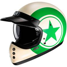 HJC V60 Nyx Helmet - White/Green