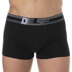 Argent Sous-vêtements pour hommes Diesel Damien Cotton Boxer Briefs Black Silver