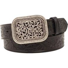 Ariat Women Accessories Ariat Women's Floral Emboss Buckle Belt - Black