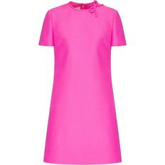 Valentino Rosa Klänningar Valentino CREPE COUTURE SHORT DRESS Wo PINK PP