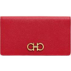 Ferragamo Woman Gancini continental wallet Lipstick red