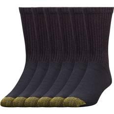 Goldtoe Men's Sport 656 Crew Socks 6-pack - Black