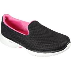 Skechers dam Go Walk 6-Big Splash Svart rosa